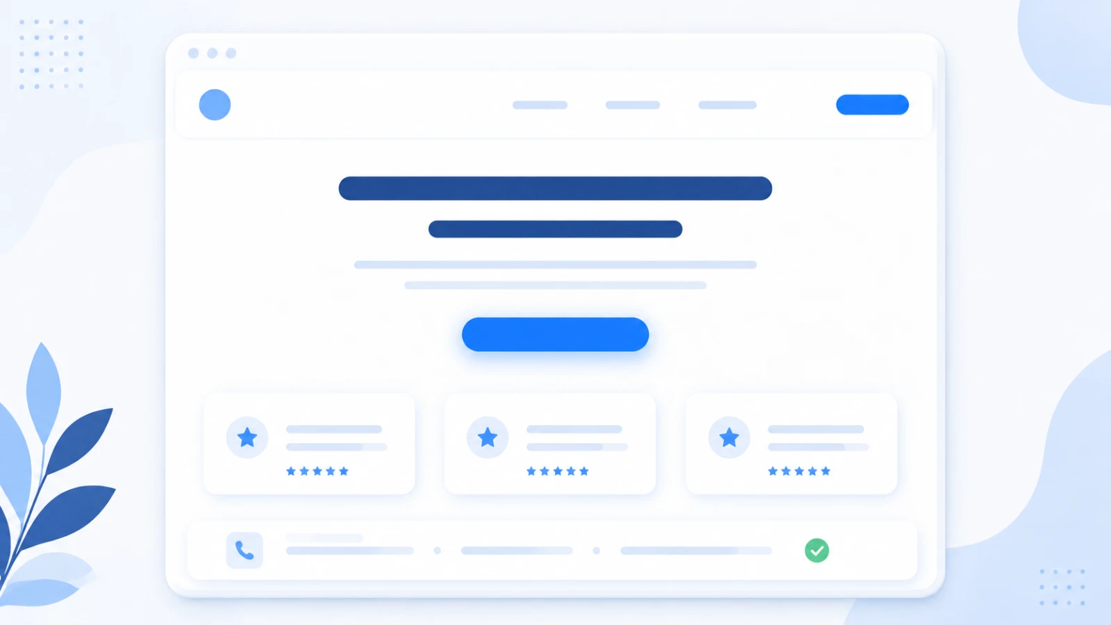 The anatomy of a small-business homepage: headline, proof, clear next step